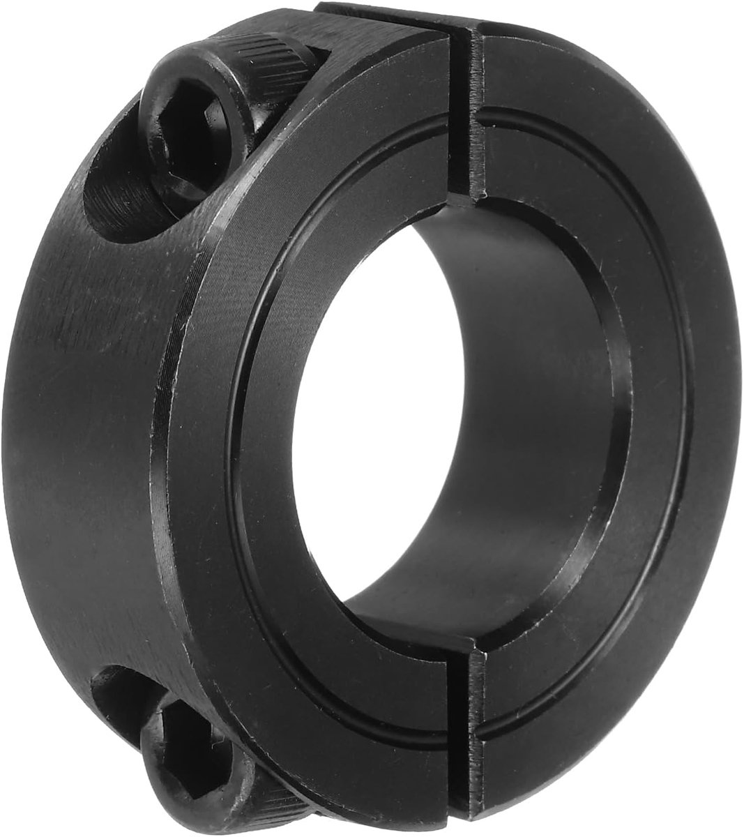 Golfring 7/8" boring dubbel gedeelde spanring van koolstofstaal met set schroef zwart