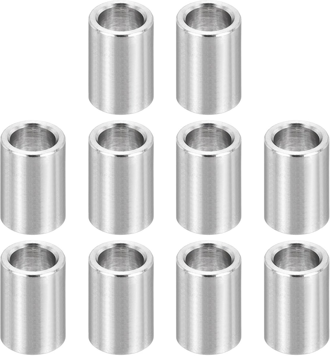 M7 roestvrijstalen afstandhouders, 12 stuks metalen afstandhouder 7 mm ID x 10 mm OD x 15 mm L schroef afstandhouder voor 1/4 inch of M7 schroef