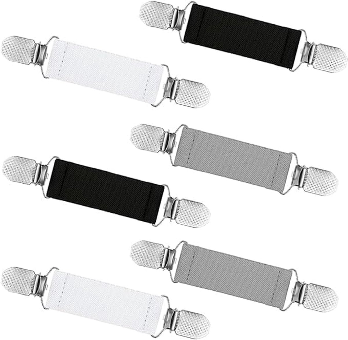 sweaterclips, 6 stuks elastische cinch-clips, verstelbare elastische wanten, rekbare sjaalcinchclips, sjaalhandschoenen wanten voor kinderen/volwassenen/vrouwen/mannen