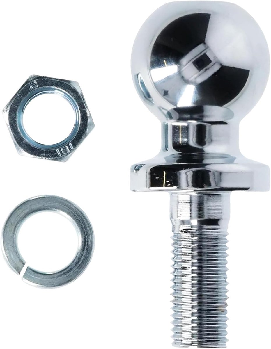 50 mm 3,5 T Kogelkop Akkerrail, Trekhaak Chroom Met Ø 22 mm Schroef voor Koepelstangen Met Maximale Belasting van 3,5 Ton