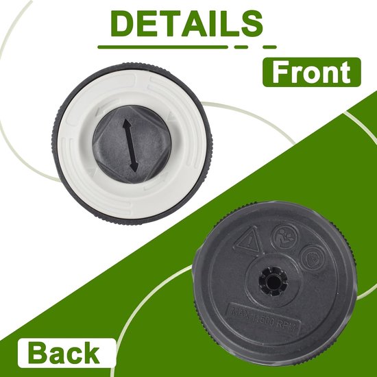 C3-2 Maaikop voor Stihl FSA 57 FSE 52, Autocut C3-2 Trimmerkop compatibel met Stihl FSA57 Accu-Motorsense en FSE52 Elektro-Motorsense Spoeldraad — afbeelding 3