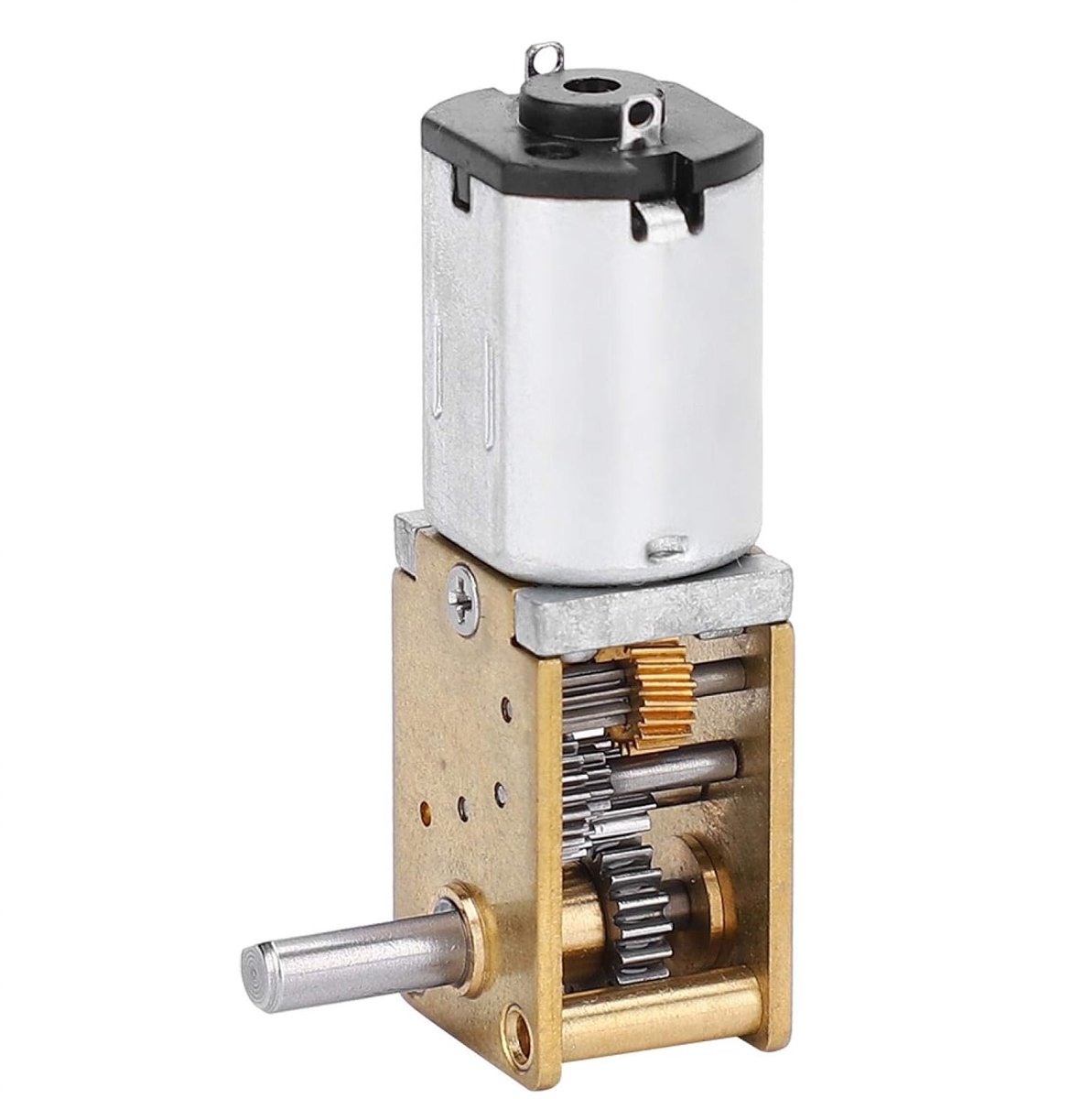 Micro Metal Gear Motor N20 DC12V Snelheidsreductie CW/CCW Micro Motor Mini Versnellingsbak Hoge Koppel Snelheidsreductie Motor voor RC Auto Robot Model DIY Motor Speelgoed(DC12v381RPM)