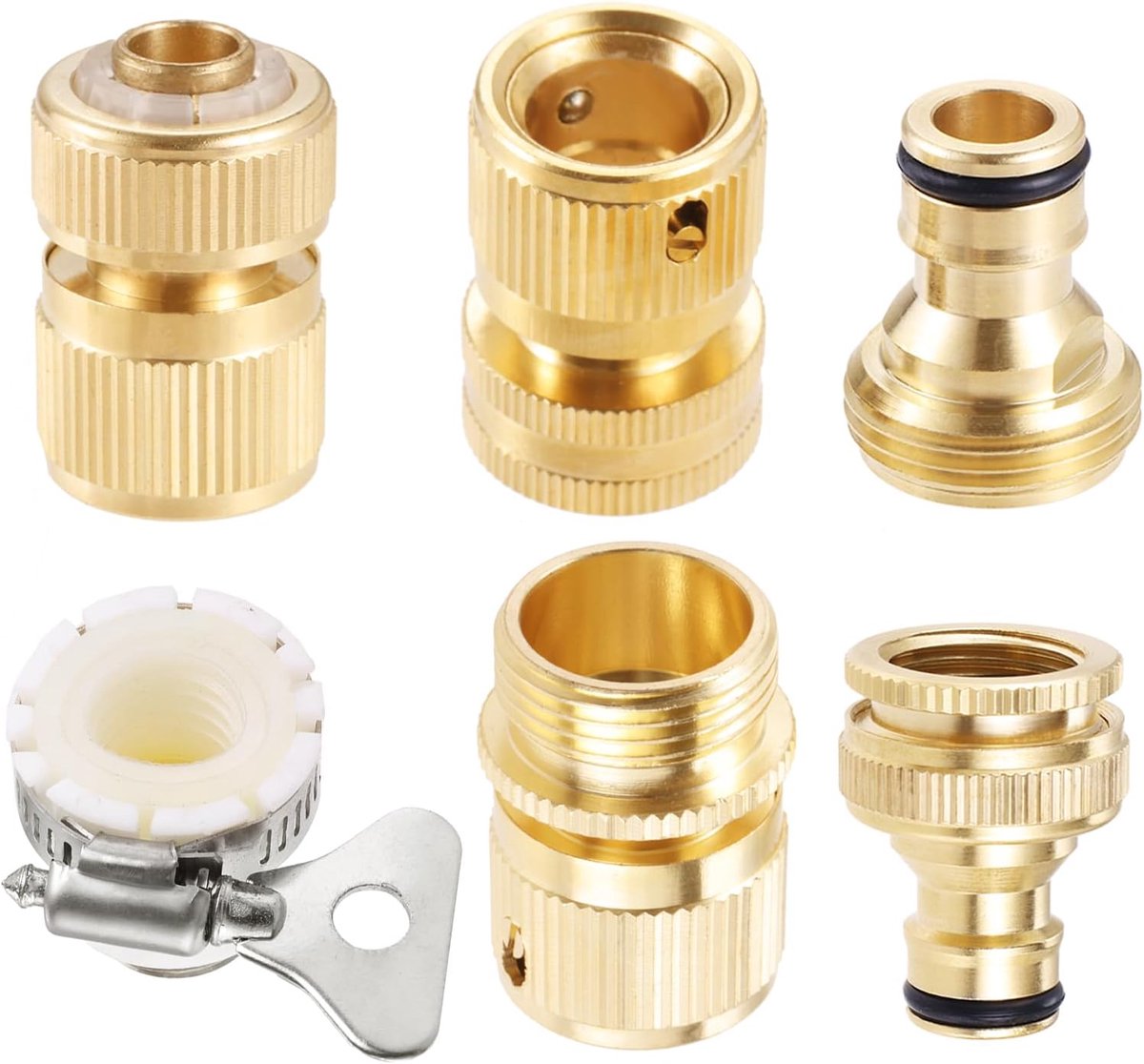 6 stuks snelkoppeling adapter voor de tuin
