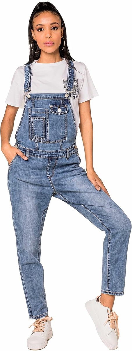 Carter Tuinbroek voor dames, jeans, boyfriend, denim, overall, jumpsuit, used look, zomeroverall