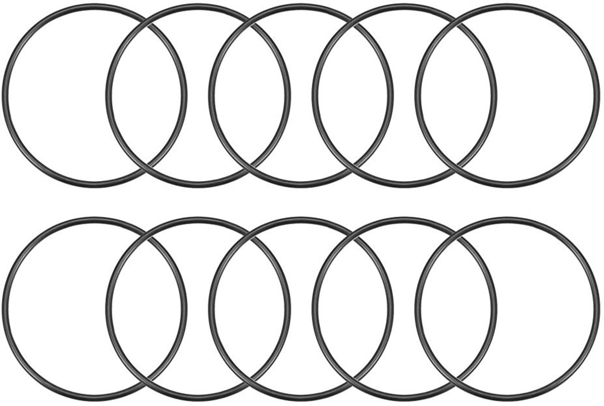 sourcing map Verpakking met 10 afdichtrubber metrische O-ringen 37 mm AD 34 mm ID 1,5 mm breedte