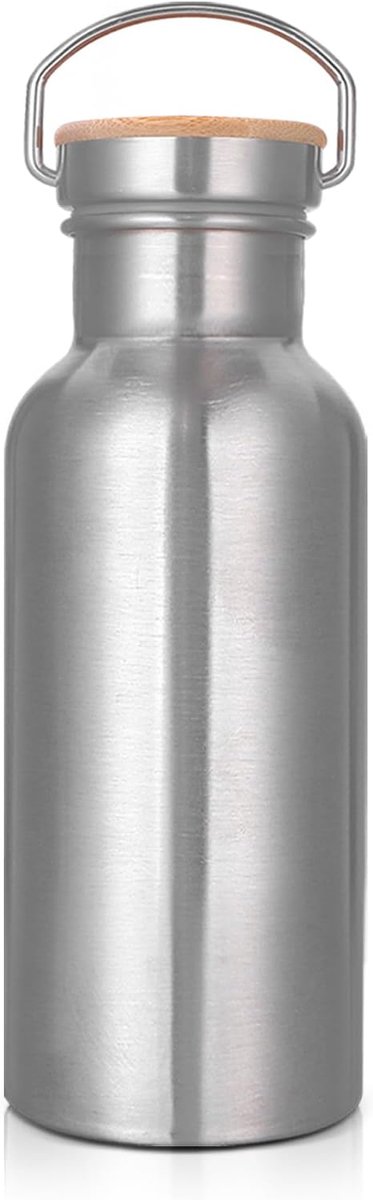 staal thermosfles, 500 ml, BPA-vrij, lekvrij, geïsoleerd voor warme en koude dranken, outdoor, kantoor, sport, school, fitness