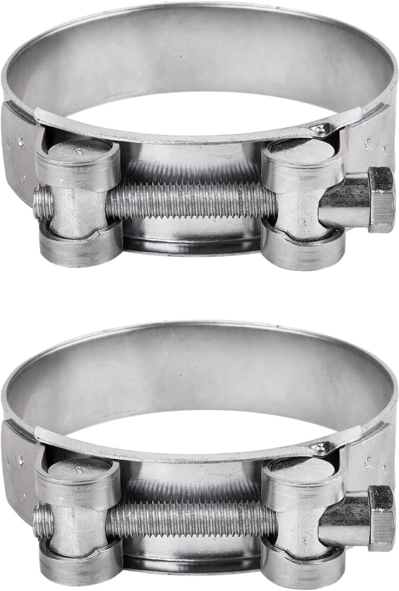 (Pack van 2 stuks) Pijp 74-79 mm sterke versterkte buisklemmen, gegalvaniseerde stalen buis slangklembevestigingsmiddelen (2 stuks, 74-79 mm)