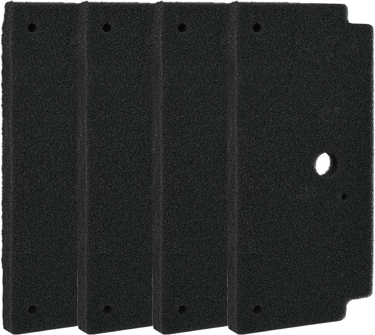 4 stuks 12022801 drogerfilter voor Bosch Siemens warmtepompdroger, 292 x 142 x 19 mm, filtermat, wasdroger, sokkelfilter, schuimfilter, sponsfilter, vervanging