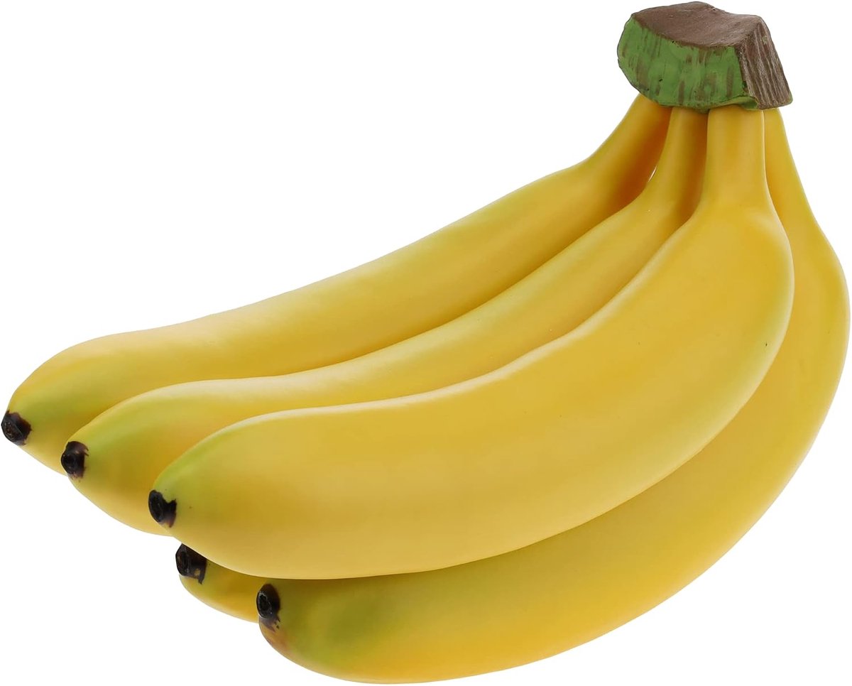 Realistische levensechte kunstmatige bananenbos simulatie fruit decoratief nepvoedsel modeldisplay fotografie rekwisieten keuken bruiloft thuis feest decor - 5 hoofden