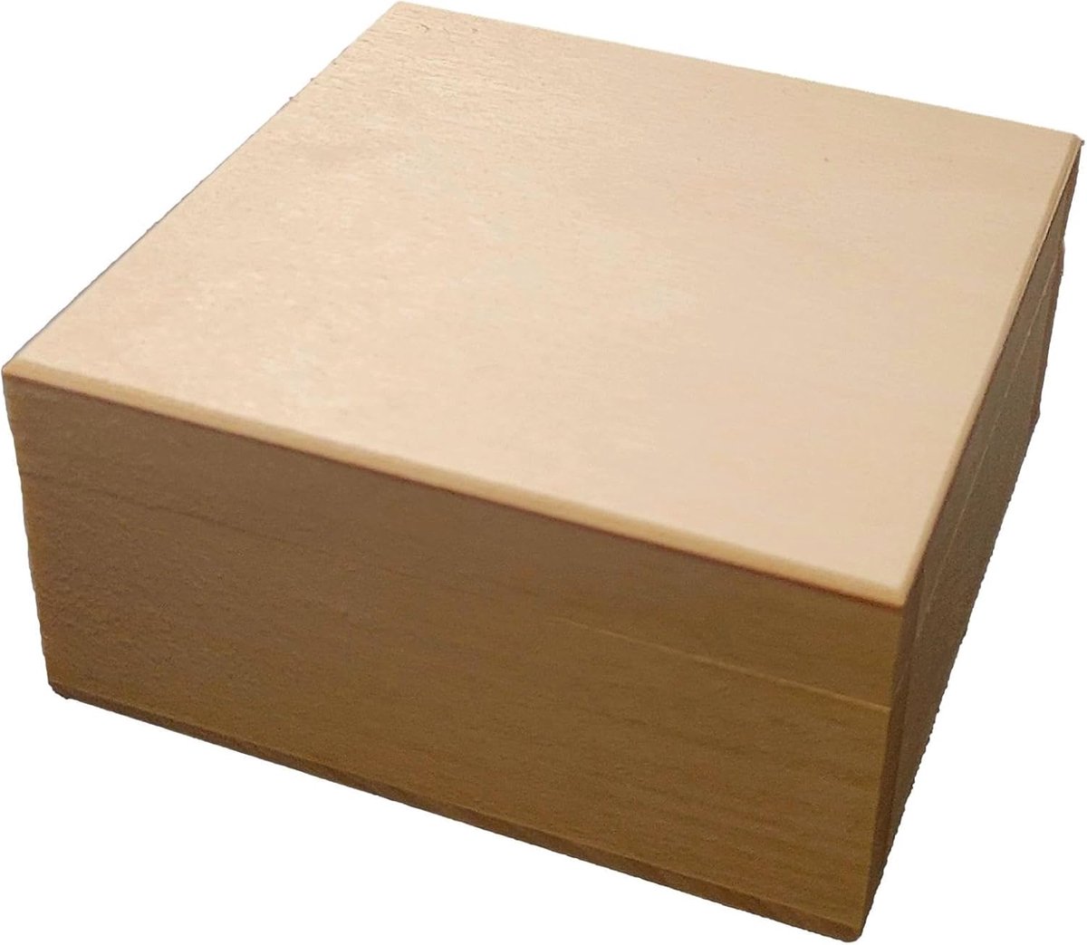 World – Ecologisch sieradendoosje van hout, middelgroot – 12,5 x 12,5 x 6 cm