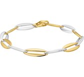 The Jewelry Collection Armband Anker 7,2 mm 19,5 cm - Bicolor Goud