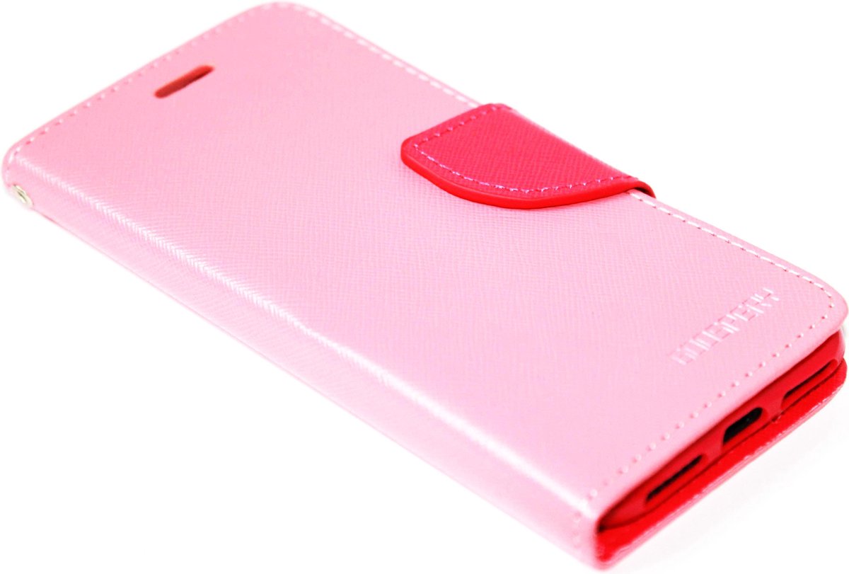 Kunstleren hoesje rozerood Geschikt voor iPhone 8 Plus / 7 Plus