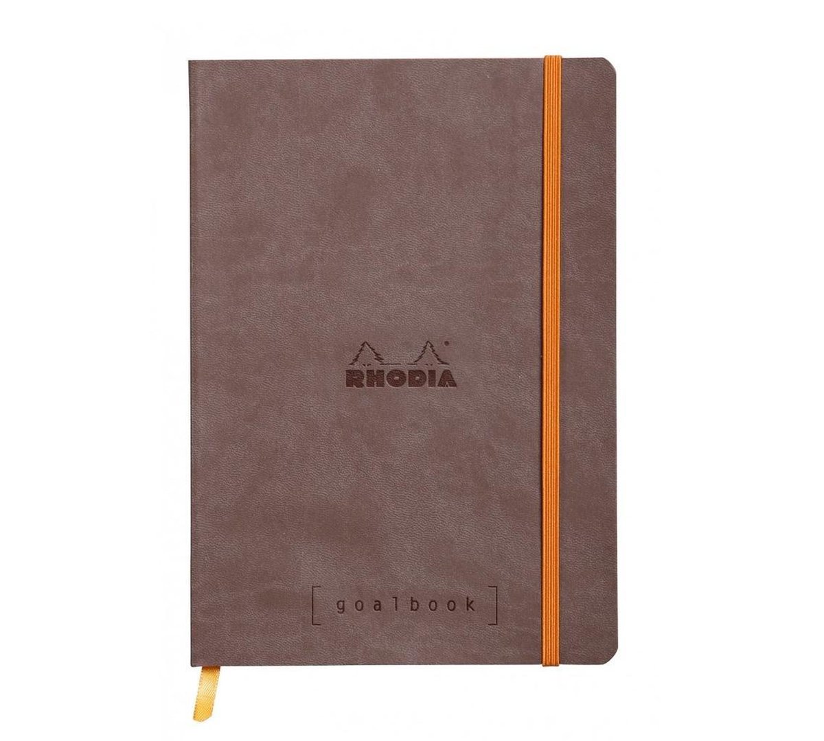 Rhodia Goalbook – Bullet Journal – A5 – 14,8x21cm – Softcover – Gestippeld – Dotted – Chocolade Bruin