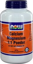 NOW  Calcium Magnesium 1:1 poeder - 227 gram