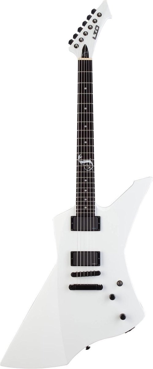 ESP LTD James Hetfield Snakebyte EMG JH Snow White heavy gitaar