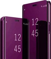 LuxeBass Hoesje geschikt voor Samsung Galaxy A42  Hoesje - Clear View Case - Blauwpaars