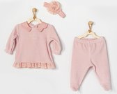 Andywawa Babymeisjes Fluwelen Newborn Set - Kraamcadeau Meisjes  - 62/68
