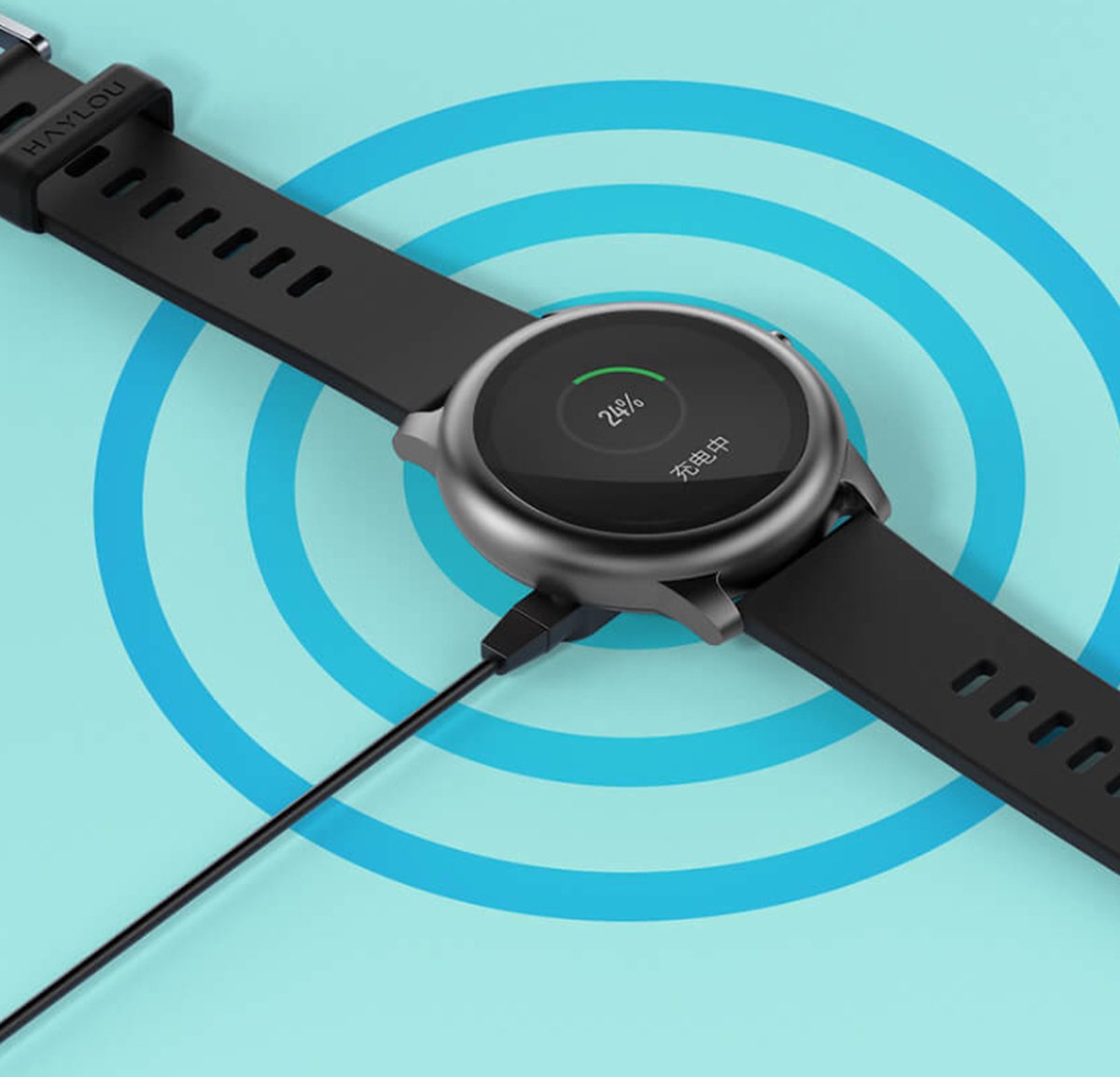 Xiaomi Haylou Solar LS 05 Smartwatch Zwart bol