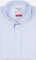Steppin' Out Herfst/Winter 2021  ML7 Button Down Mannen - Regular Fit - Katoen - Blauw (L)