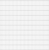 Decoways - Dubbelstaafmatten 2,008x2,03 m 12 m (totale lengte) zilverkleur