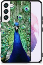 GSM Hoesje Samsung Galaxy S22 Siliconen Back Cover met Zwarte rand Pauw