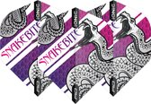 Peter Wright Hardcore Ionic Snakebite Coiled Snake Purple - Dart Flights