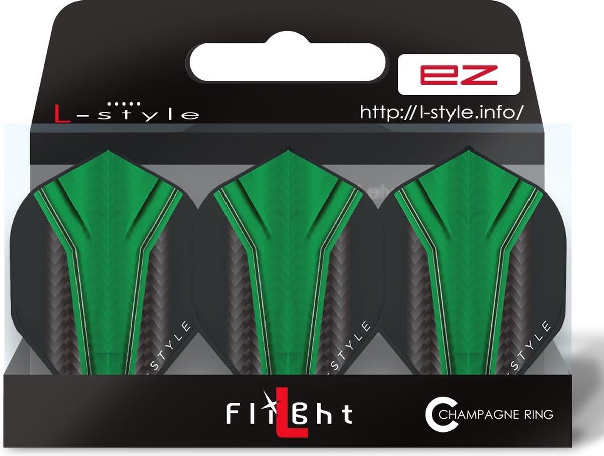 L-Style Champagne L1 EZ Standard Inception Green - Dart Flights