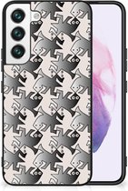 Telefoonhoesje Geschikt voor Samsung Galaxy S22 Hoesje maken met Zwarte rand Salamander Grey
