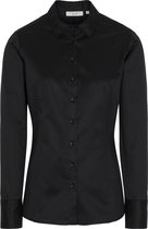 ETERNA dames blouse slim fit - zwart - Maat: 34