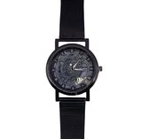 Raafdesigns Skeleton Horloge Quartz uurwerk Zwart