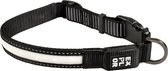Duvo+ city paris halsband led nylon l - 40-55cm/25mm zwart