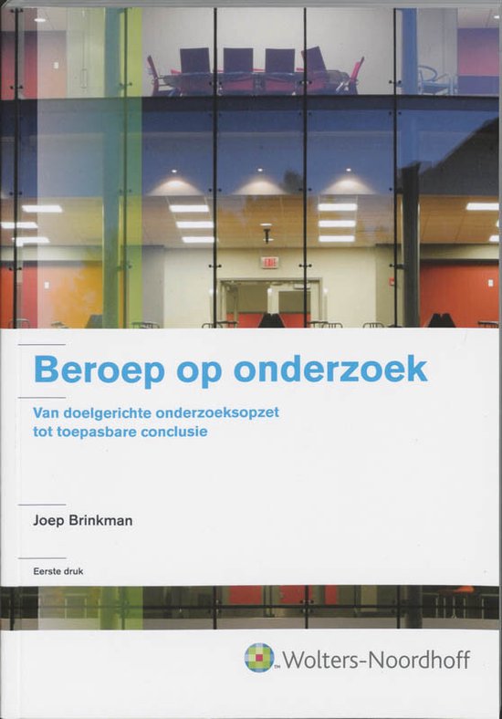 Beroep op onderzoek - cover