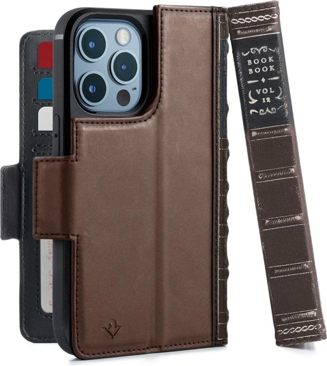 Twelve South BookBook iPhone 13 Pro - Wallet case met standaard