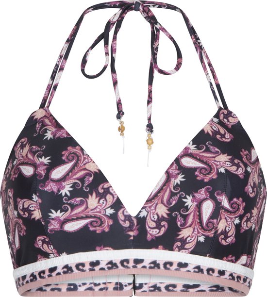 LingaDore - Paisley Bikini Top - maat 36B - Zwart