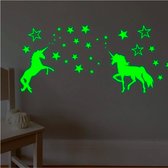 ProductGoods - Glow in the Dark Muurstickers Eenhoorn 2 - Unicorn - Glow in the Dark - Kinderkamer - Lichtgevend - Kinderkamer Decoratie