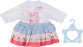 Baby Annabell Outfit Shirt en Rok - Poppenkleding 43 cm