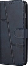 Samsung Galaxy S22 Ultra Hoesje Wallet Book Case Kunstleer Blauw