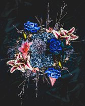 Flower Bomb Blue- Plexiglas- 80x100