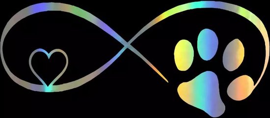 Car Window Decal Infinity With Heart Vinyl Decal - White 4.5x2 Inch Made In USA Sticker Car Window Sticker - Foto 5