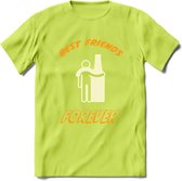 Best Friends Forever T-Shirt | Bier Kleding | Feest | Drank | Grappig Verjaardag Cadeau | - Groen - XXL