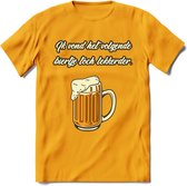 Ik Vond Het Volgende Biertje Toch Lekkerder T-Shirt | Bier Kleding | Feest | Drank | Grappig Verjaardag Cadeau | - Geel - L