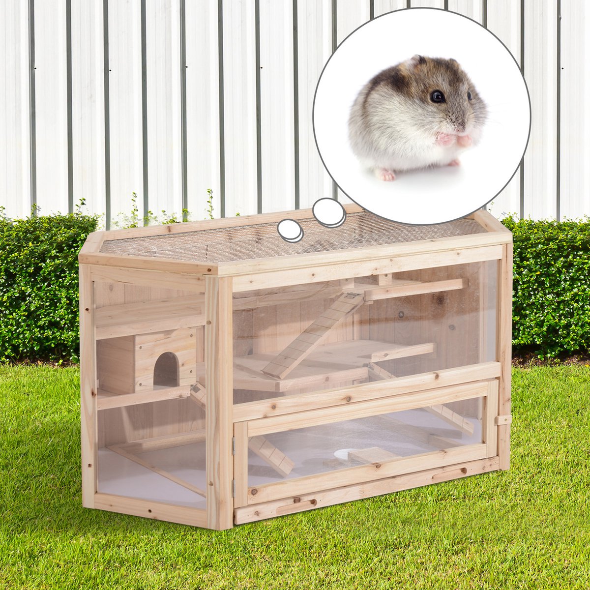 Pawhut Cage à hamster à plusieurs niveaux, kit de démarrage pour petit –  KOL PET