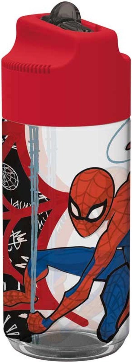 Marvel Drinkfles Spider-man Jongens 430 Ml Tritan Transparant