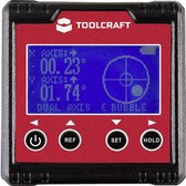 TOOLCRAFT' angle TOOLCRAFT 2182452 avec écran LCD TO-6547356 1 pièce (s) Angle (max.): 360 °