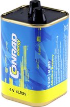 Conrad energy 4LR25X Speciale batterij 4LR25 Veercontact Alkaline 6 V 16000 mAh 1 stuk(s)