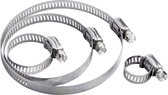 TRU COMPONENTS Slangklem 544925 Bundel-Ø (bereik) 29 tot 47 mm Zeskantschroef met sleuf Zilver 1 stuk(s)