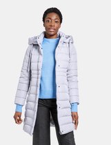GERRY WEBER Dames Gewatteerde mantel met grote capuchon Cloudy Grey-46