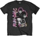 Run DMC - Hollis Queens Homage Heren T-shirt - M - Zwart