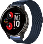 Strap-it Garmin Venu 2 Plus Milanese band - blauw