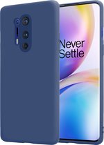 Shieldcase OnePlus 8 Pro siliconen hoesje - blauw